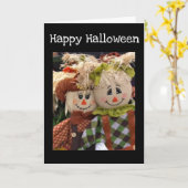 SCARECROWS SCHRIKKEN JE NIET AF VAN "HALLOWEEN" KAART (Gele Bloem)