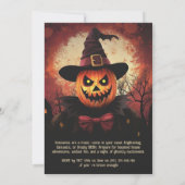 Scarecrow's Spooky Halloween Party! Uitnodiging (Achterkant)