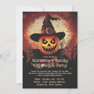 Scarecrow's Spooky Halloween Party! Uitnodiging