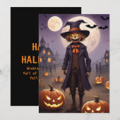 Scarecrow's Spooky Harvest - Halloween Gift Kaart (Voorkant / Achterkant)