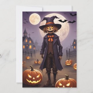 Scarecrow's Spooky Harvest - Halloween Gift Kaart