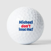 Scared Ball, Funny Custom Personalized Golf Balls Golfballen (Voorkant)