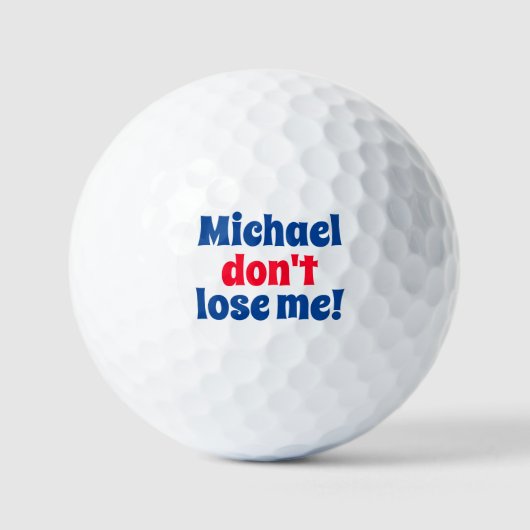 Scared Ball, Funny Custom Personalized Golf Balls Golfballen (Voorkant)