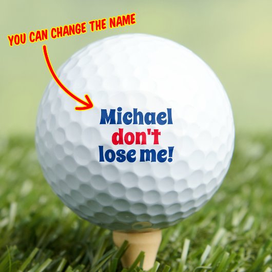 Scared Ball, Funny Custom Personalized Golf Balls Golfballen