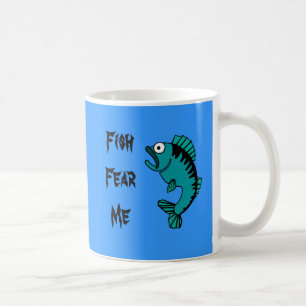 Scared Bass Fish Angst voor me Koffiemok