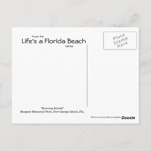 Scared Briefkaart uitvoeren (Achterkant)