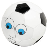 Scared Cartoon Face Design Funny Voetbal (Drie kwart)