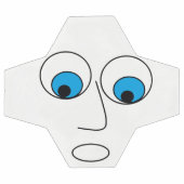 Scared Cartoon Face Design Funny Voetbal (Enkel)