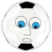 Scared Cartoon Face Design Funny Voetbal (Voorkant)