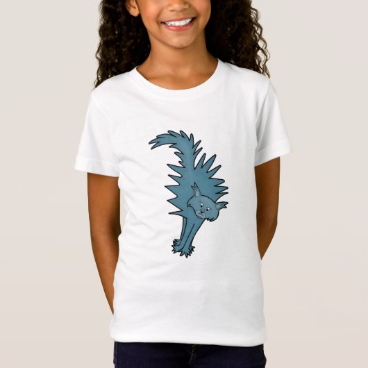 Scared Cat T-shirt (Voorkant)