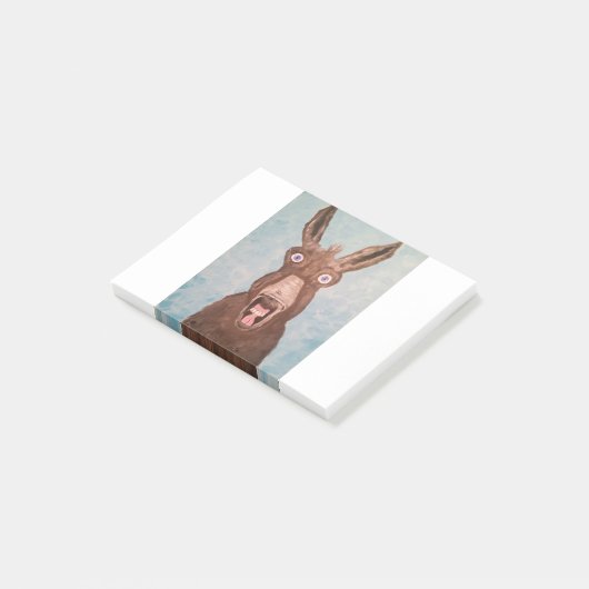 Scared donkey post-it® notes (Schuin)