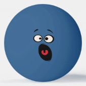 Scared Face Table Tennis Ball (Voorkant)
