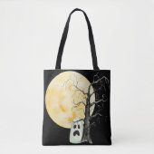 Scared Ghost Trick or treat Tote Bag (Voorkant)