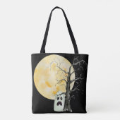 Scared Ghost Trick or treat Tote Bag (Achterkant)