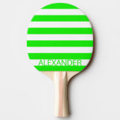 Scared Green Dayglow personalize Emoji Tafeltennisbatje (Achterkant)
