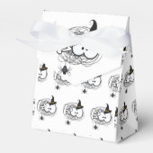 Scared Halloween Boo Eyes Favor Box Bag - White Bedankdoosjes (Voorkant Zijde)