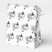 Scared Halloween Boo Eyes Favor Box Bag - White Bedankdoosjes (Achterkant)