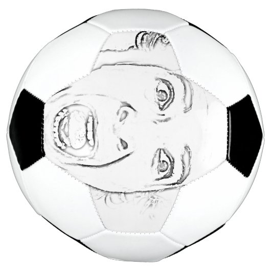 Scared Old Lady Screaming Face Hilarious Voetbal (Gedraaid)