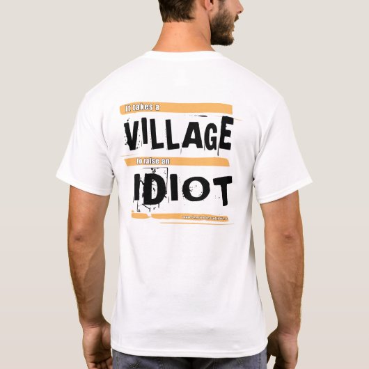 Scared Scriptless Village Idiot Shirt (Achterkant)