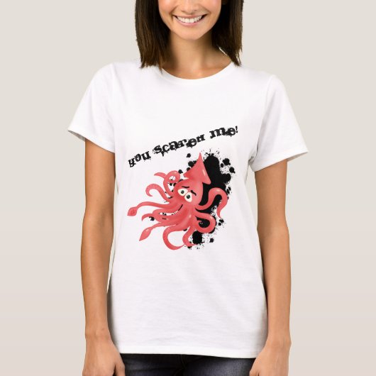 Scared Squid T-shirt (Voorkant)
