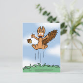 Scared Squirrel Briefkaart (Staand voorkant)