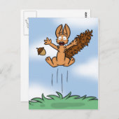 Scared Squirrel Briefkaart (Voorkant / Achterkant)