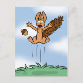 Scared Squirrel Briefkaart (Voorkant)