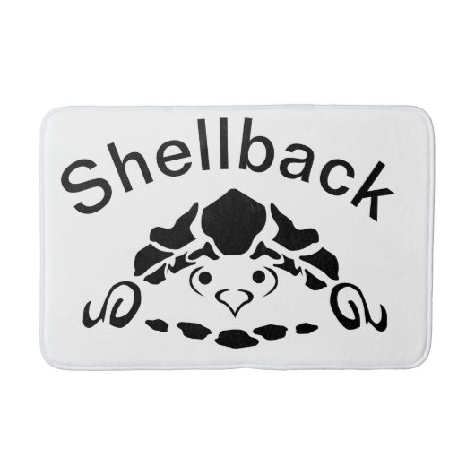 Scared Turtle Hiding in zijn Shell Badmat (Voorkant)