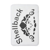 Scared Turtle Hiding in zijn Shell Badmat (Voorkant Verticaal)