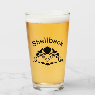 Scared Turtle Hiding in zijn Shell Glas