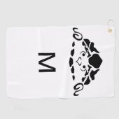 Scared Turtle Hiding in zijn Shell Golfhanddoek (Horizontaal)