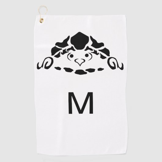 Scared Turtle Hiding in zijn Shell Golfhanddoek (Voorkant)