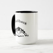 Scared Turtle Hiding in zijn Shell Mok (Voorkant links)