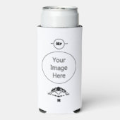 Scared Turtle Hiding in zijn Shell Seltzer Blikjeskoeler (Seltzer Achterkant)