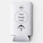 Scared Turtle Hiding in zijn Shell Seltzer Blikjeskoeler (Achterkant)