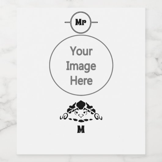 Scared Turtle Hiding in zijn Shell Wijn Etiket (Enkel label)