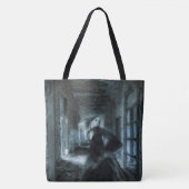 Scared Victoriaans Girl Ghost die loopt tot Tote Bag (Voorkant)