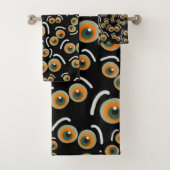 Scaredy Cat Halloween Boo Eyes Bat Bad Handdoek (Insitu)