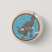 Scaredy Cat Halloween Button (Voorkant)