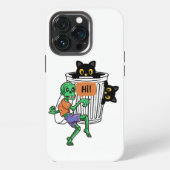 Scaredy Cat Halloween iPhone Hoesje (Achterkant)
