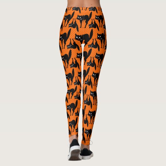 Scaredy Cat Halloween Leggings (Achterkant)