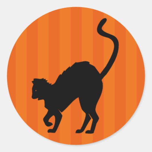 Scaredy Cat Halloween Sticker (Voorkant)