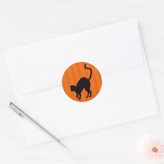 Scaredy Cat Halloween Sticker (Envelop)
