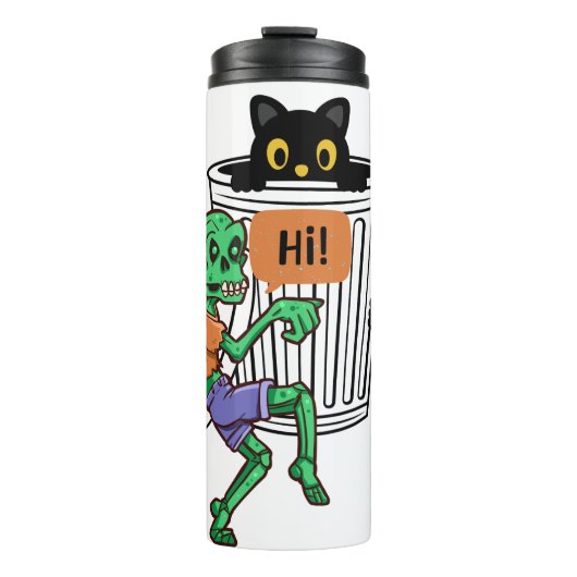 Scaredy Cat Halloween Thermosbeker (Voorkant)