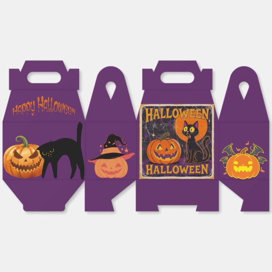 "Scaredy Cat" replica uit de jaren 50 Bedankdoosjes (Ongevouwen)