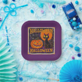 "Scaredy Cat" replica uit de jaren 50 Papieren Bordje (Feest)