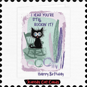 Scaredy Cat "Toch nog steeds aan het rocken" Verja Kaart