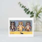 Scaredy Cats door Louis Wain Briefkaart (Staand voorkant)