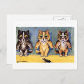 Scaredy Cats door Louis Wain Briefkaart (Voorkant / Achterkant)