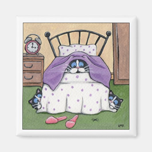 Scaredy Cats - Kattenmagneet Magneet (Voorkant)